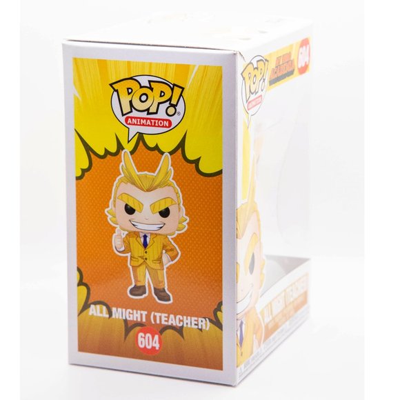 Funko Pop Vinyl MHA My Hero Academia All Might Teacher #604 (in Box GUC) - Picture 3 of 5